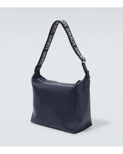 Loewe Cubi Leather Crossbody Bag - Blue