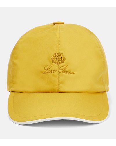Loro Piana Embroidered Baseball Cap - Yellow