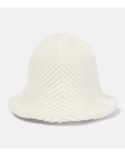 Loro Piana Wool And Cotton Bucket Hat - Natural