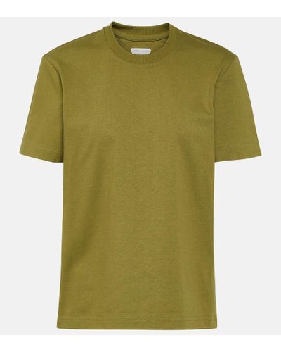 Bottega Veneta T-shirt in jersey di cotone - Verde