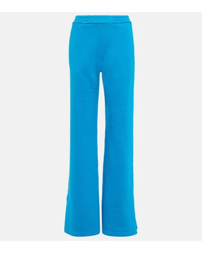 Off-White c/o Virgil Abloh Pantalones deportivos anchos de algodon - Azul