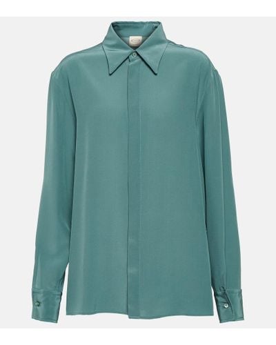 Tod's Camisa de seda - Verde