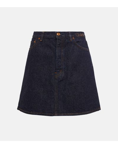 Chloé Denim Miniskirt - Blue
