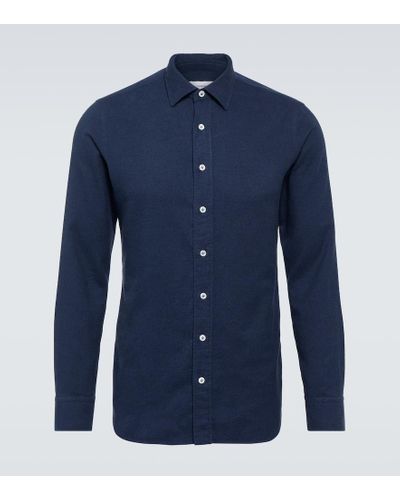 Lardini Camisa de algodon - Azul