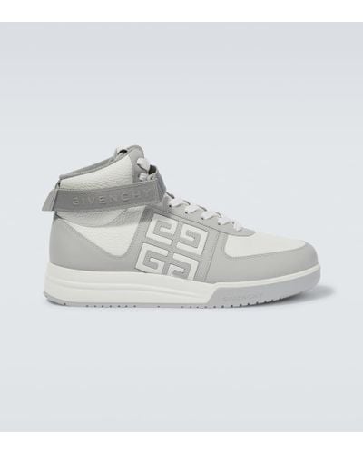 Givenchy G4 High-top Leather Sneakers - Gray