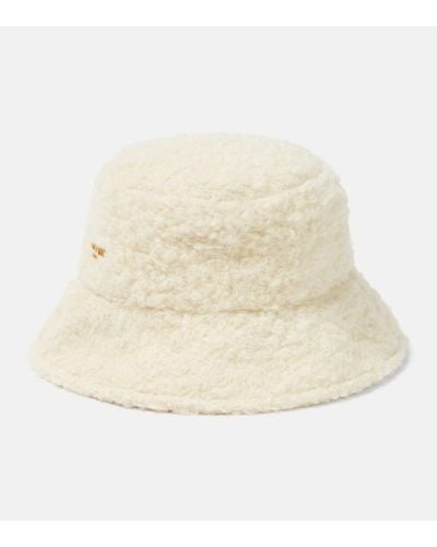 Balmain Cappello da pescatore in misto lana - Neutro
