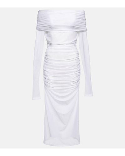 Dolce & Gabbana X Kim – Robe midi en tulle - Blanc
