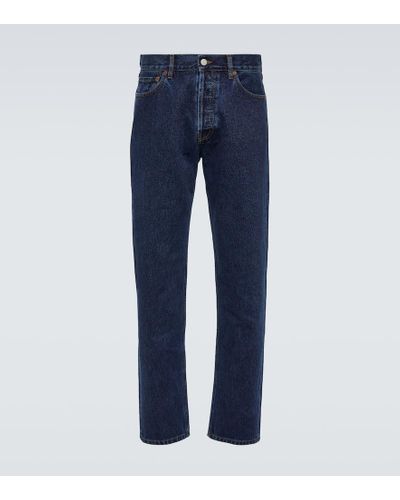 Thom Sweeney Mid-rise Straight Jeans - Blue