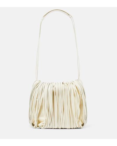 Jil Sander Bolso cruzado Dumpling Small de piel - Blanco