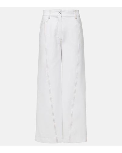 Max Mara Leisure - Pantaloni culottes in jersey - Bianco