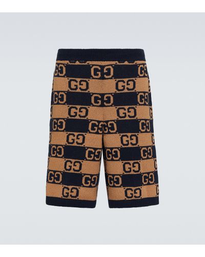 Gucci Shorts GG aus Jacquard - Braun