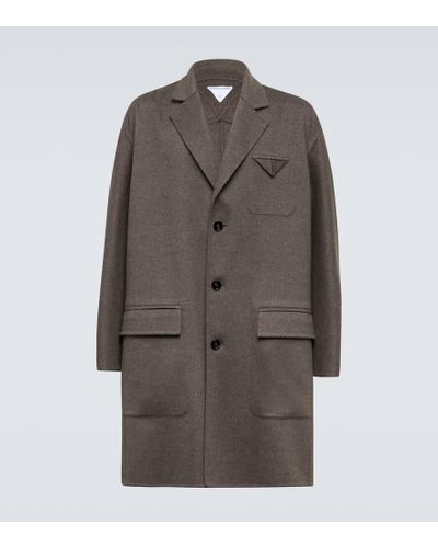 Bottega Veneta Wool And Cashmere Overcoat - Brown