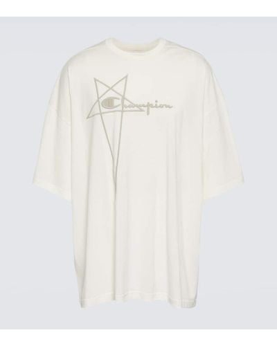 Rick Owens X Champion® - T-shirt in cotone - Bianco