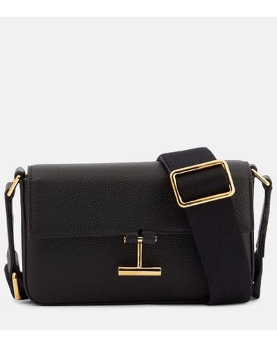 Tom Ford Tara Mini Leather Shoulder Bag - Black