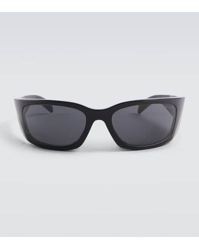 Prada Eckige Sonnenbrille Symbole - Grau