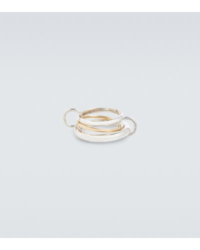 Spinelli Kilcollin Ring Amaryllis aus Sterlingsilber und 18kt Gelbgold - Weiß