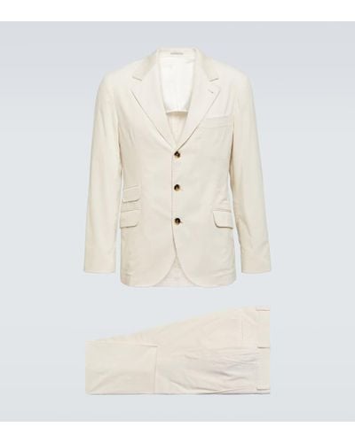 Brunello Cucinelli Cotton Suit - Natural