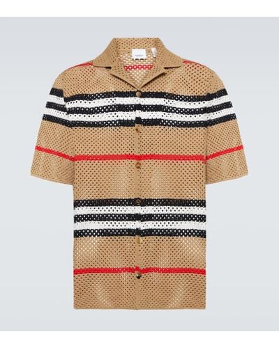 Burberry Knitted Short-sleeved Shirt - Multicolor