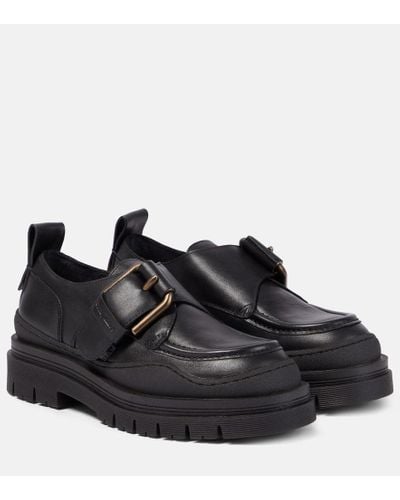 See By Chloé Chunky Leather Loafers - Black