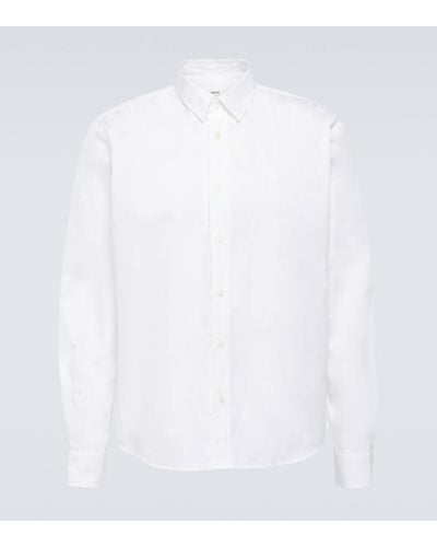 Ami Paris Cotton Oxford Shirt - White