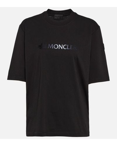 Moncler T-shirt en coton - Noir