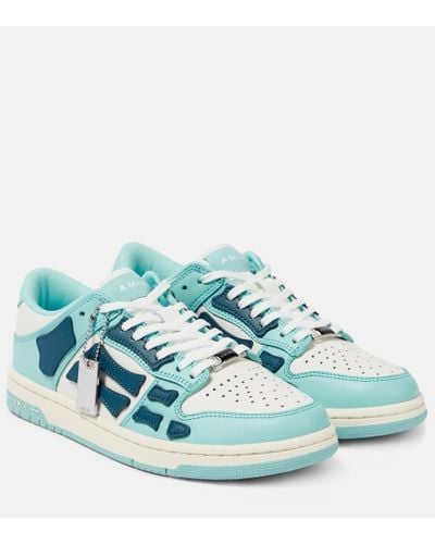 Amiri Sneakers blu con patch ricamato - Multicolore