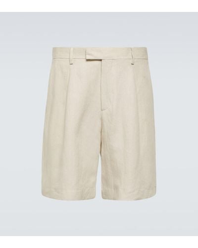 Lardini Linen Bermuda Shorts - White