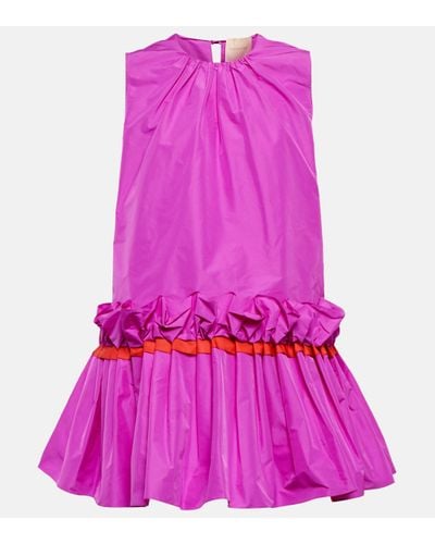 ROKSANDA Jura Pleated Minidress - Pink