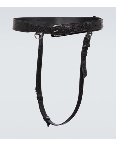 Lemaire Equestrian Leather Belt - Black