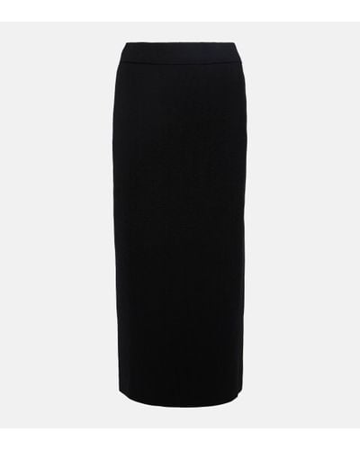 Frankie Shop Solange Knitted Pencil Skirt - Black