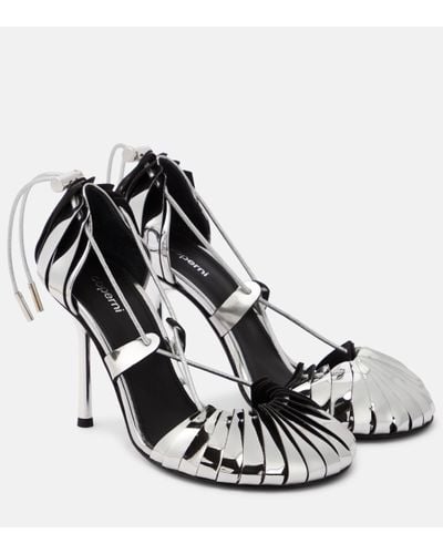 Coperni Origami Mirrored Court Shoes - Black