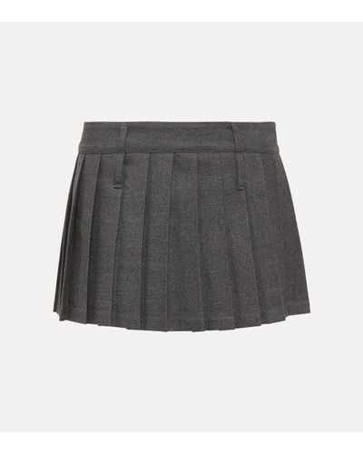 Frankie Shop Blake Pleated Miniskirt - Grey