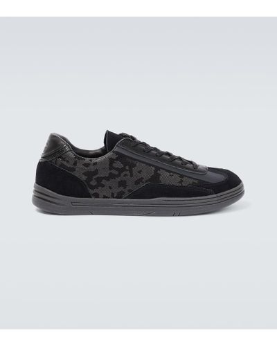 Stone Island Sneakers S0101 in canvas e pelle - Nero