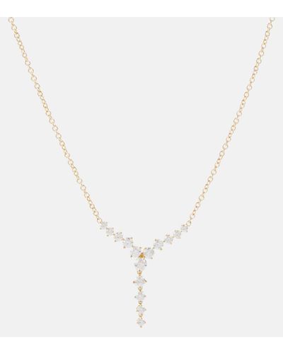 Melissa Kaye Collana Aria Cascade Mini in oro 18kt con diamanti - Metallizzato