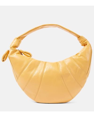 Lemaire Fortune Croissant Leather Shoulder Bag - Metallic