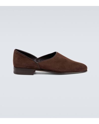 Bode House Shoe Suede Loafers - Brown