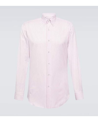Brioni Hemd aus Baumwolle - Pink