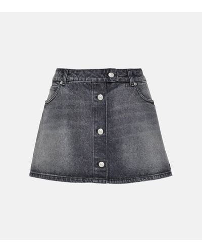 Courreges Denim Miniskirt - Grey