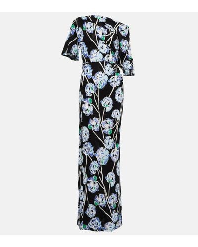 Diane von Furstenberg Wittrock Floral Jersey Maxi Dress - Multicolor