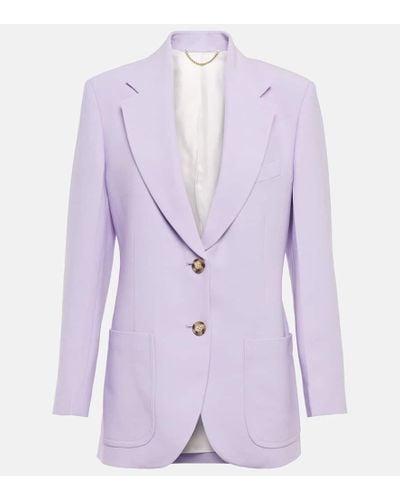 Victoria Beckham Single-breasted Blazer - Purple