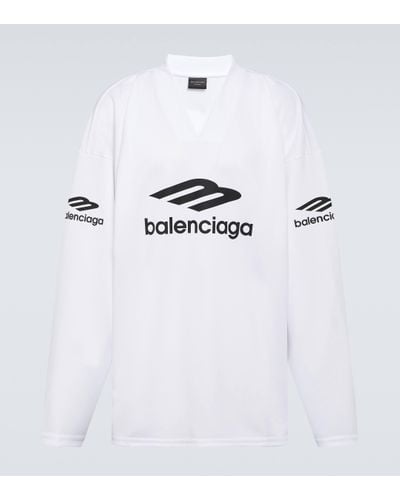 Balenciaga 3b Sports Icon Ski Long Sleeve T-shirt - White
