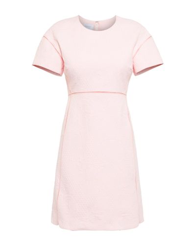 Giambattista Valli Floral Jacquard Cotton Minidress - Pink