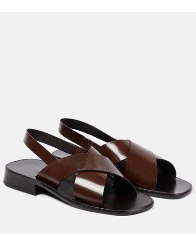 The Row Mensy Sandal Shoes - Brown