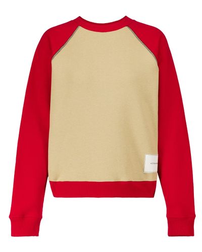 Victoria Beckham Bi-color Organic Cotton Sweatshirt - Multicolor