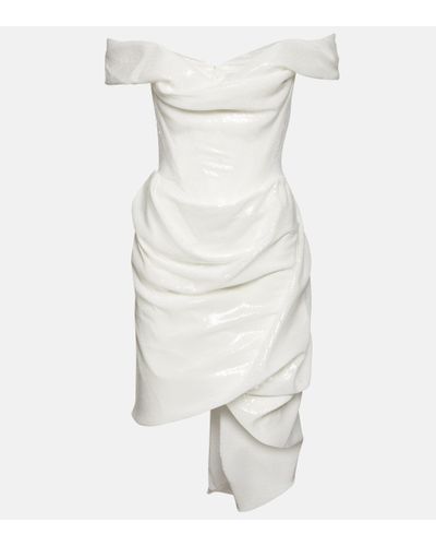 Vivienne Westwood Bridal Nova Cora Sequined Minidress - White