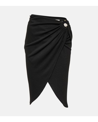 Christopher Esber Ring-detail Wrap Skirt - Black