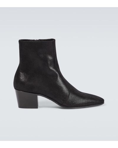 Saint Laurent Botines Vassili de ante - Negro