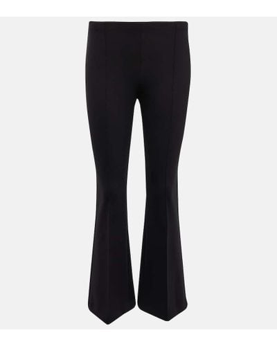 The Row Beca High-rise Nylon-blend Pants - Black