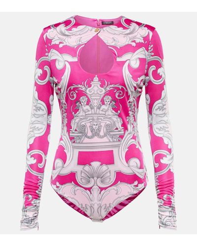 Versace Bedruckter Body - Pink