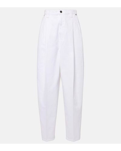 Khaite Ashford High-rise Straight Jeans - White